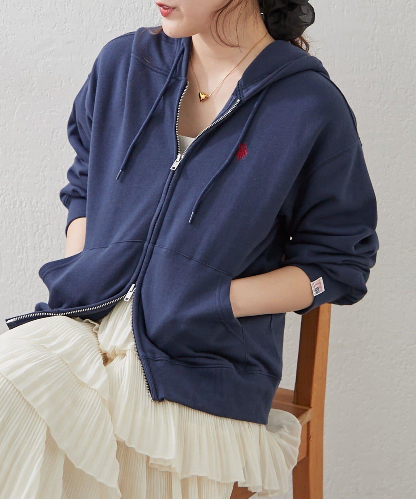 U.S. POLO ASSN. ×RMAF WZIP連帽衛衣