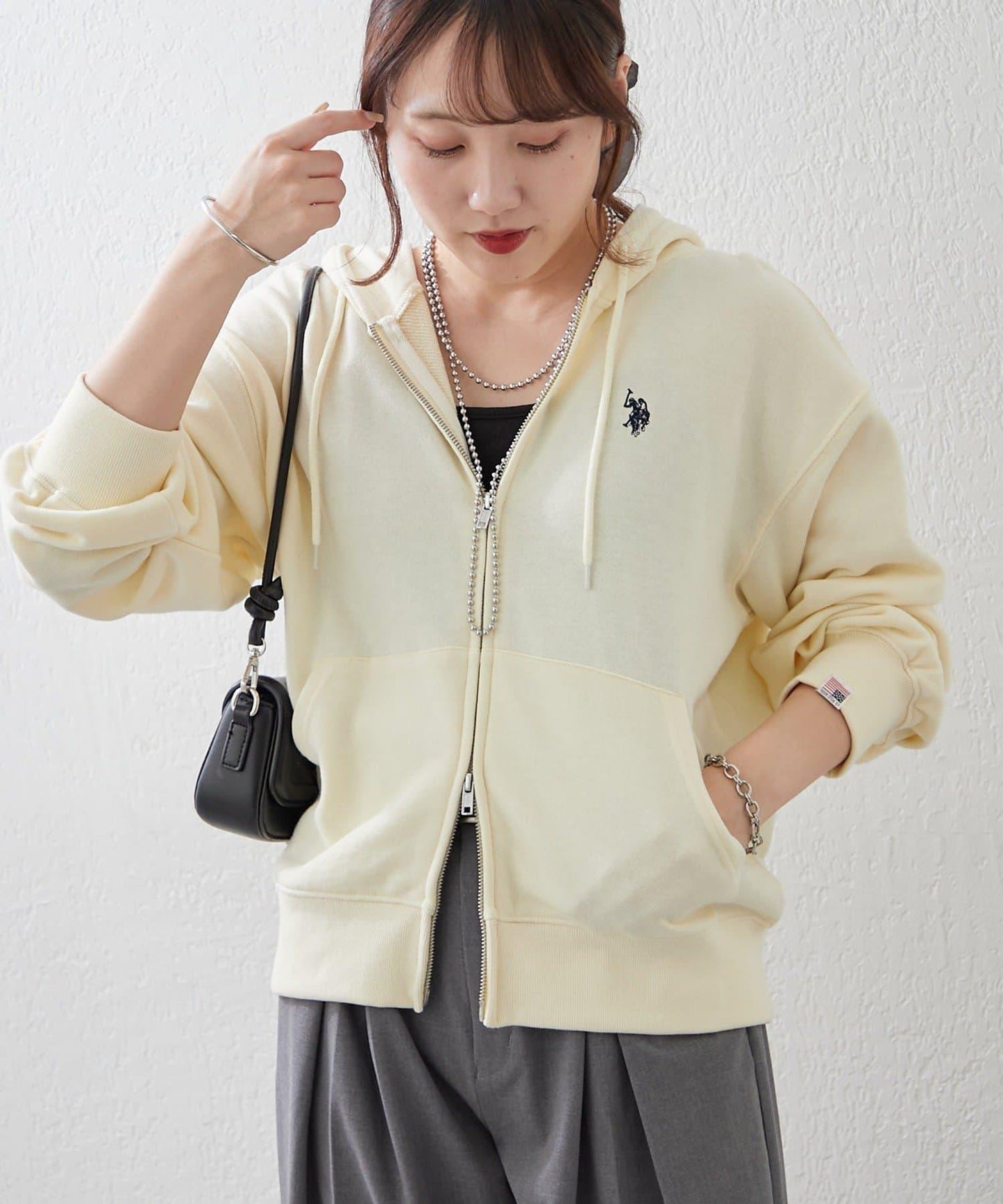 U.S. POLO ASSN. ×RMAF WZIP連帽衛衣