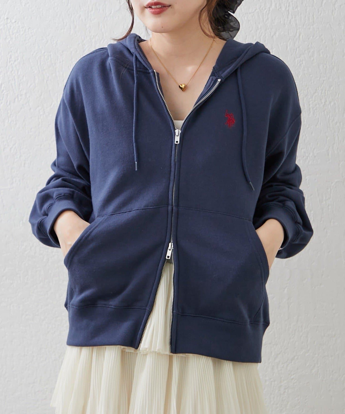 U.S. POLO ASSN. ×RMAF WZIP連帽衛衣