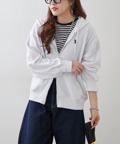 U.S. POLO ASSN. ×RMAF WZIP連帽衛衣