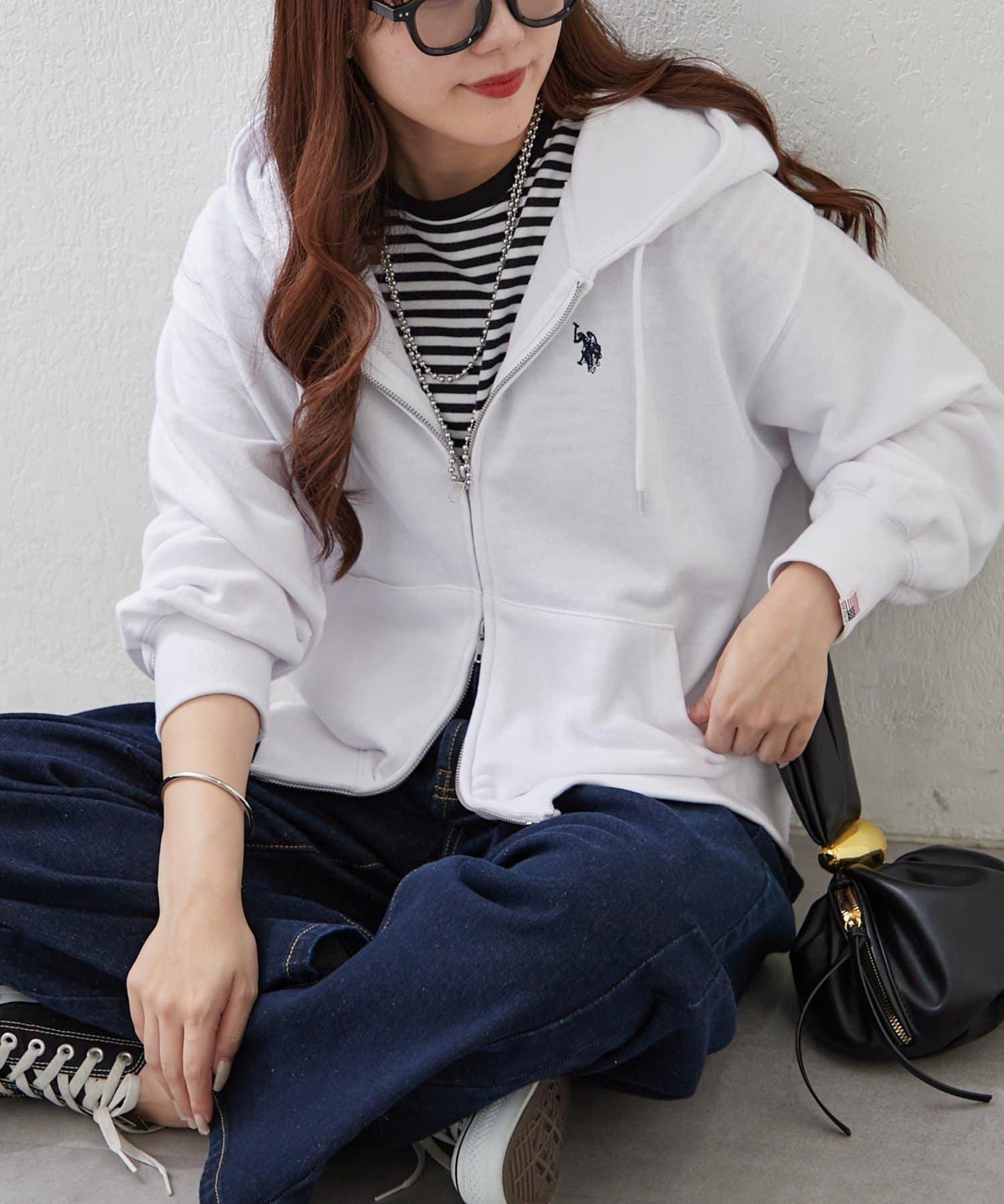 U.S. POLO ASSN. ×RMAF WZIP連帽衛衣