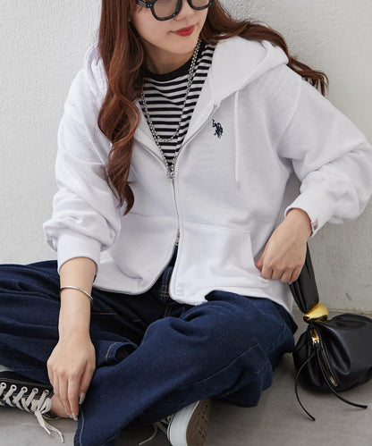 U.S. POLO ASSN. ×RMAF WZIP連帽衛衣