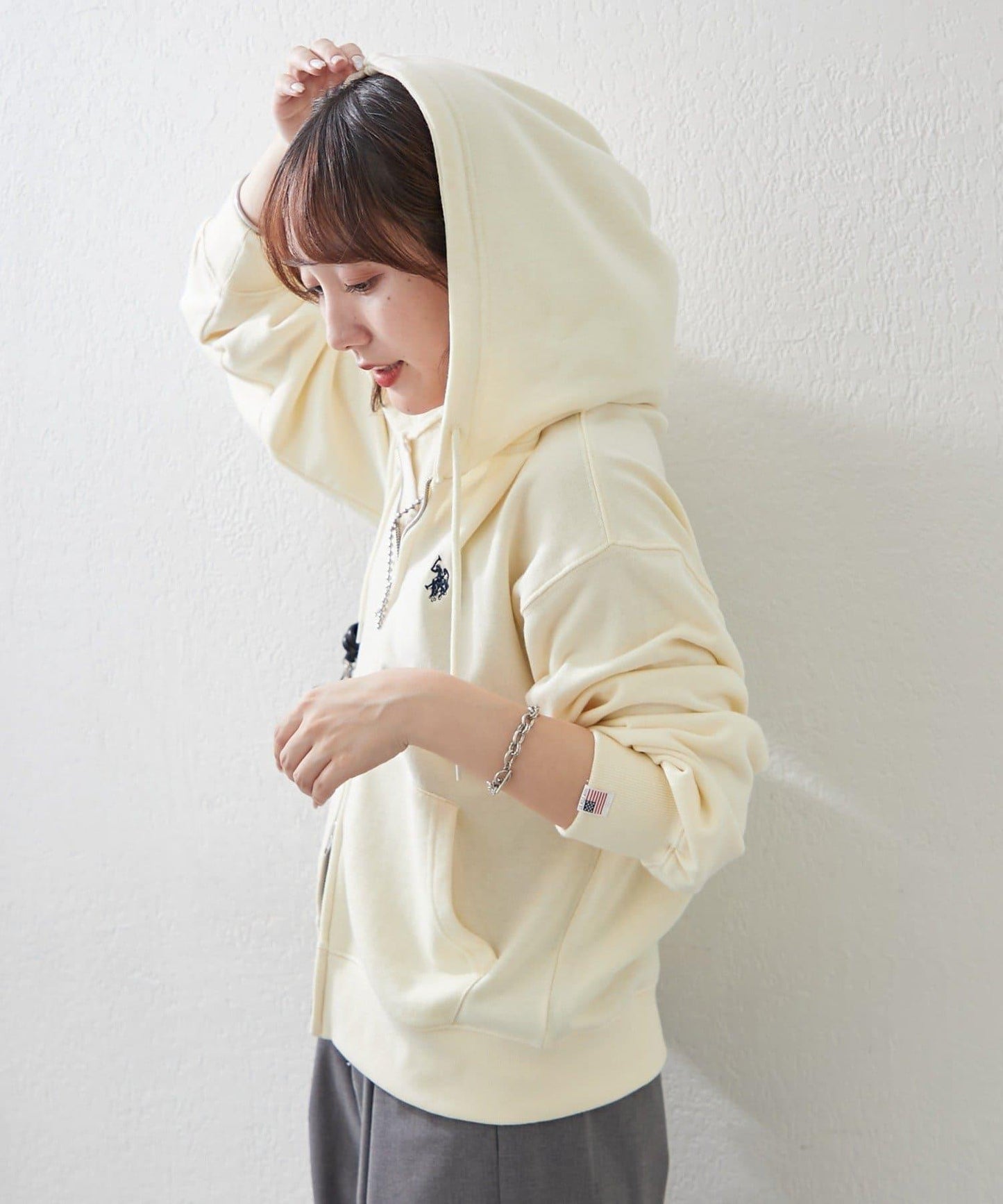 U.S. POLO ASSN. ×RMAF WZIP連帽衛衣