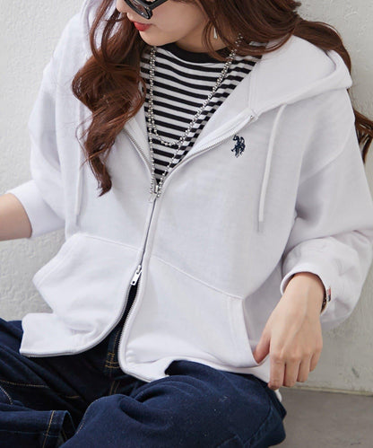 U.S. POLO ASSN. ×RMAF WZIP連帽衛衣