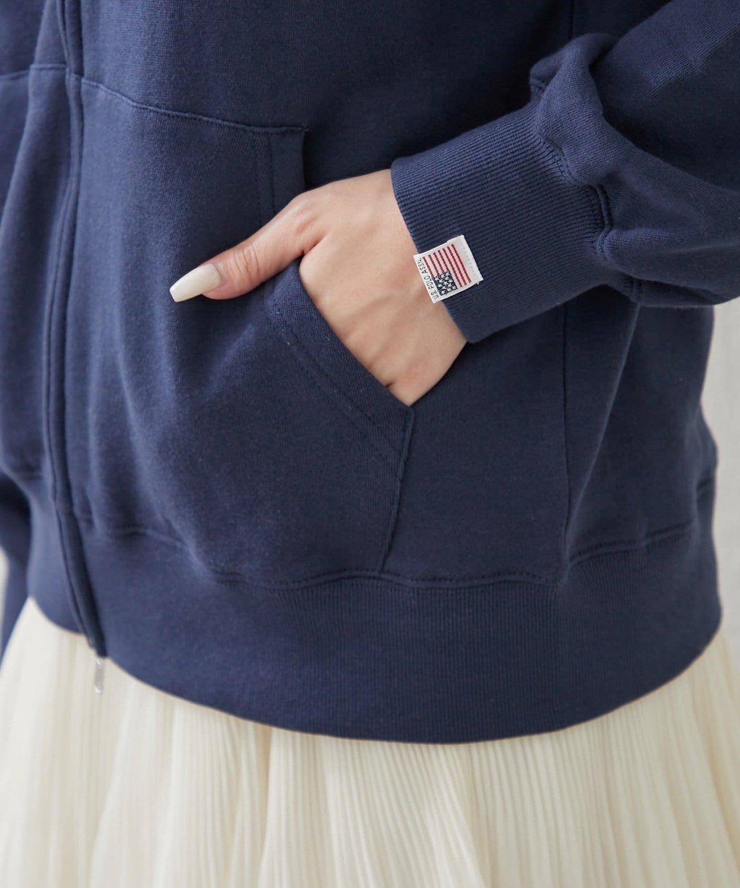 U.S. POLO ASSN. ×RMAF WZIP連帽衛衣