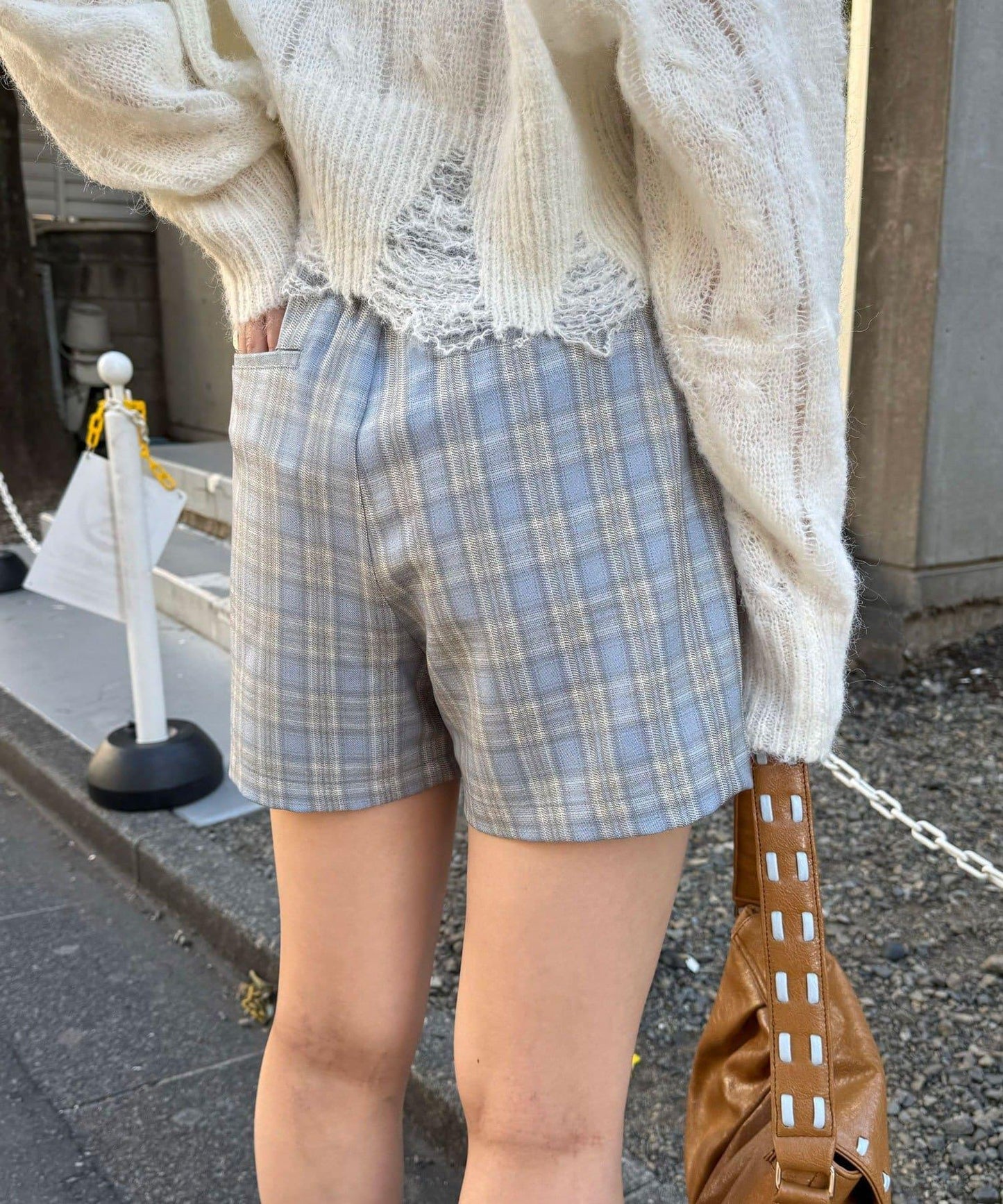 ハイウエスト美脚ショートパンツ/セットアップ