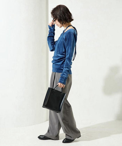 シアーフロッキーホルターネックレイヤード風ロンTEE【限定展開】