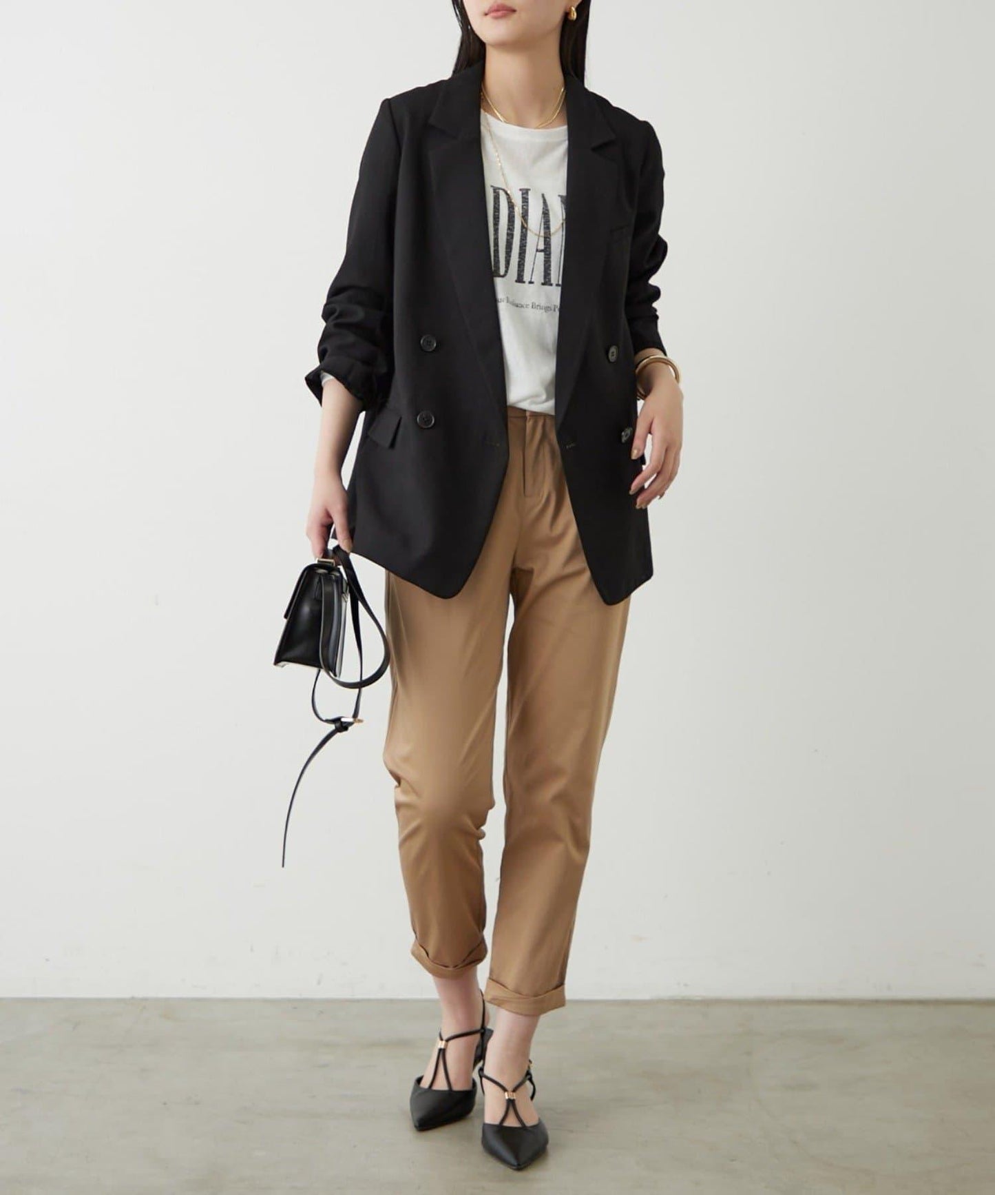 亞麻風合成面料夾克