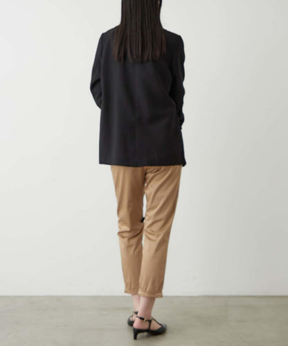 亞麻風合成面料夾克