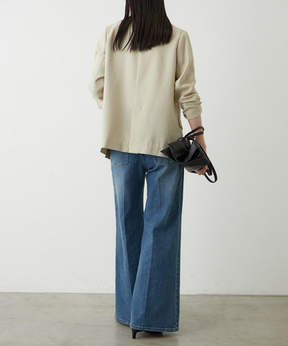 亞麻風合成面料夾克