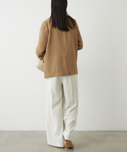 亞麻風合成面料夾克