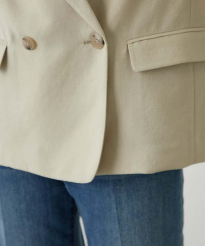 亞麻風合成面料夾克