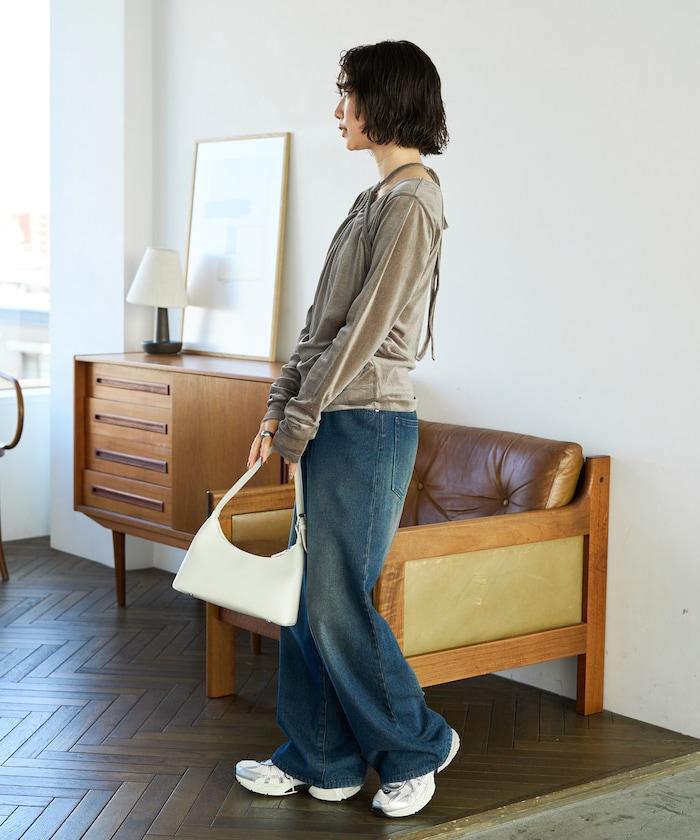 シアーフロッキーホルターネックレイヤード風ロンTEE【限定展開】