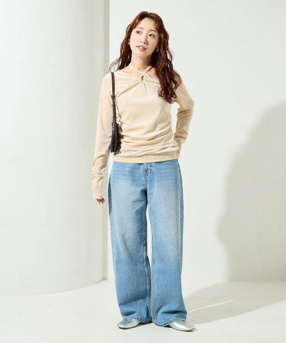 シアーフロッキーホルターネックレイヤード風ロンTEE【限定展開】