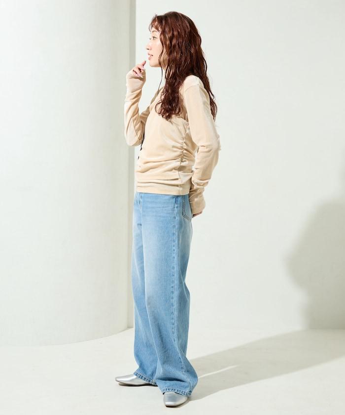 シアーフロッキーホルターネックレイヤード風ロンTEE【限定展開】