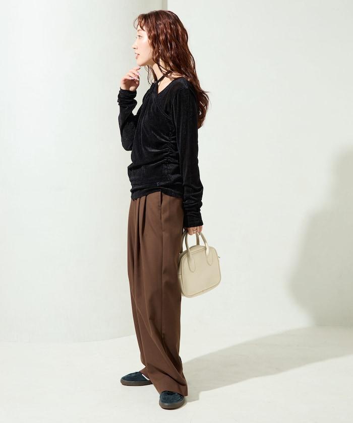 シアーフロッキーホルターネックレイヤード風ロンTEE【限定展開】