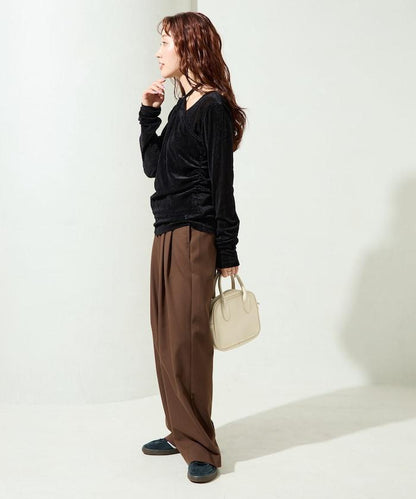 シアーフロッキーホルターネックレイヤード風ロンTEE【限定展開】