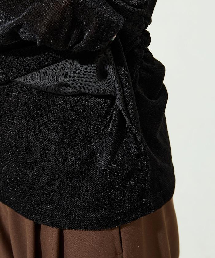 シアーフロッキーホルターネックレイヤード風ロンTEE【限定展開】