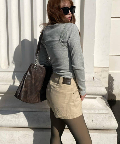 クロミ（庫洛米） 斜紋短褲