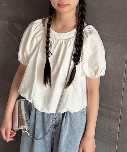 CIAOPANIC TYPY KIDS 泡泡袖短款襯衫