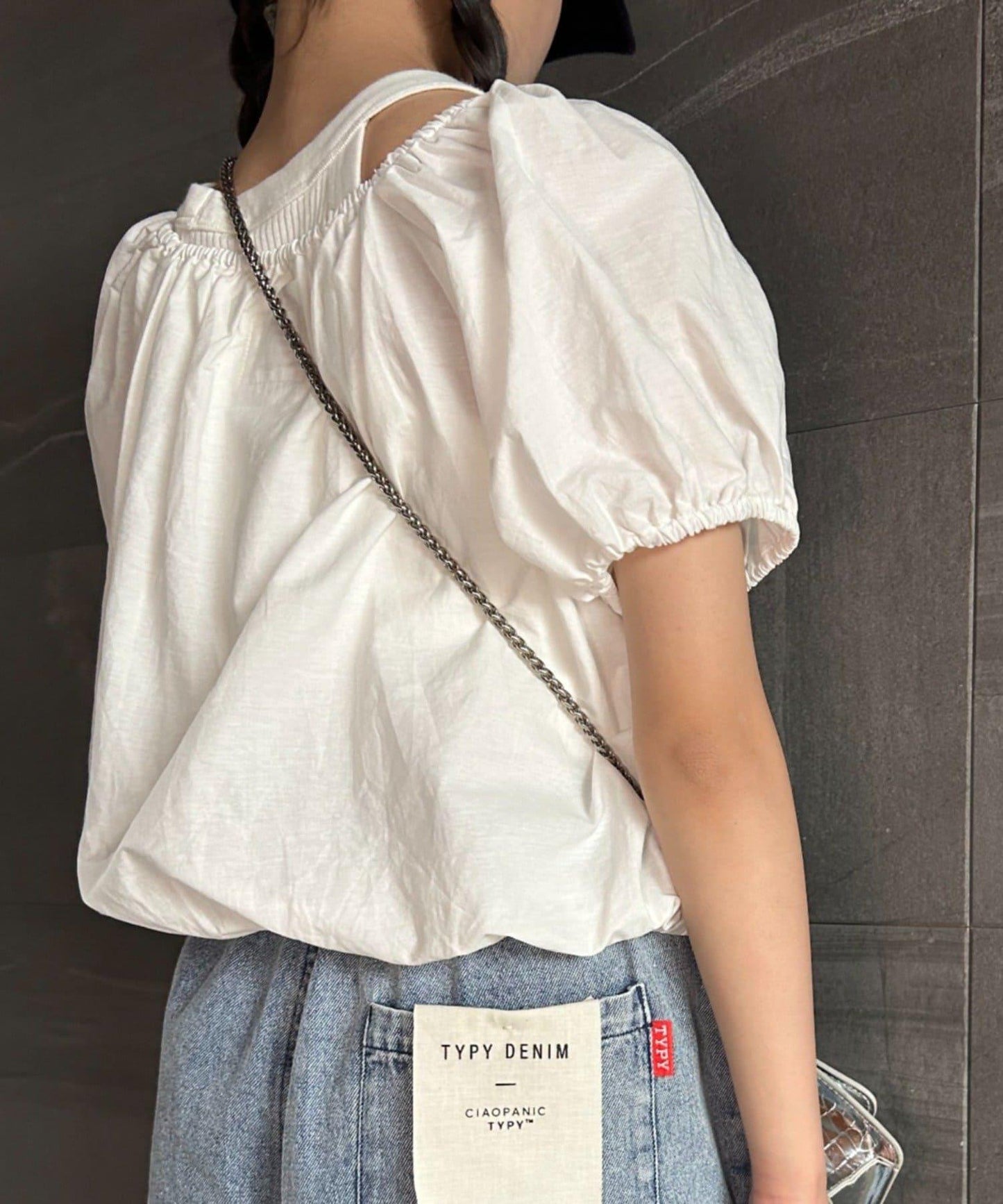 CIAOPANIC TYPY KIDS 泡泡袖短款襯衫