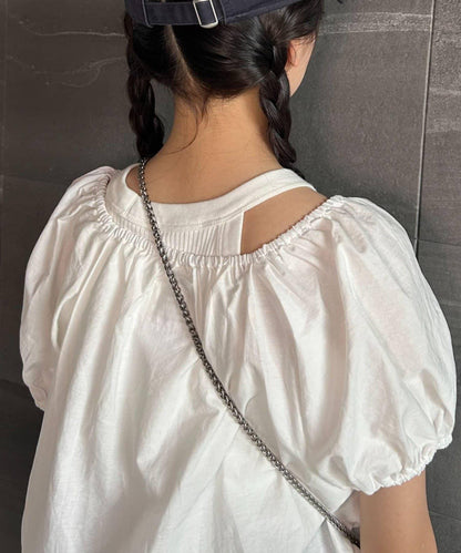 CIAOPANIC TYPY KIDS 泡泡袖短款襯衫