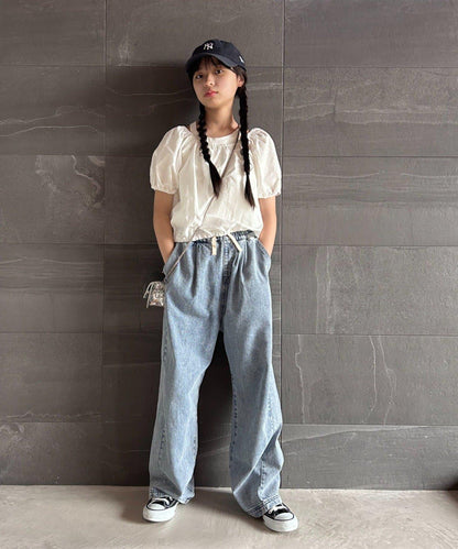 CIAOPANIC TYPY KIDS 泡泡袖短款襯衫