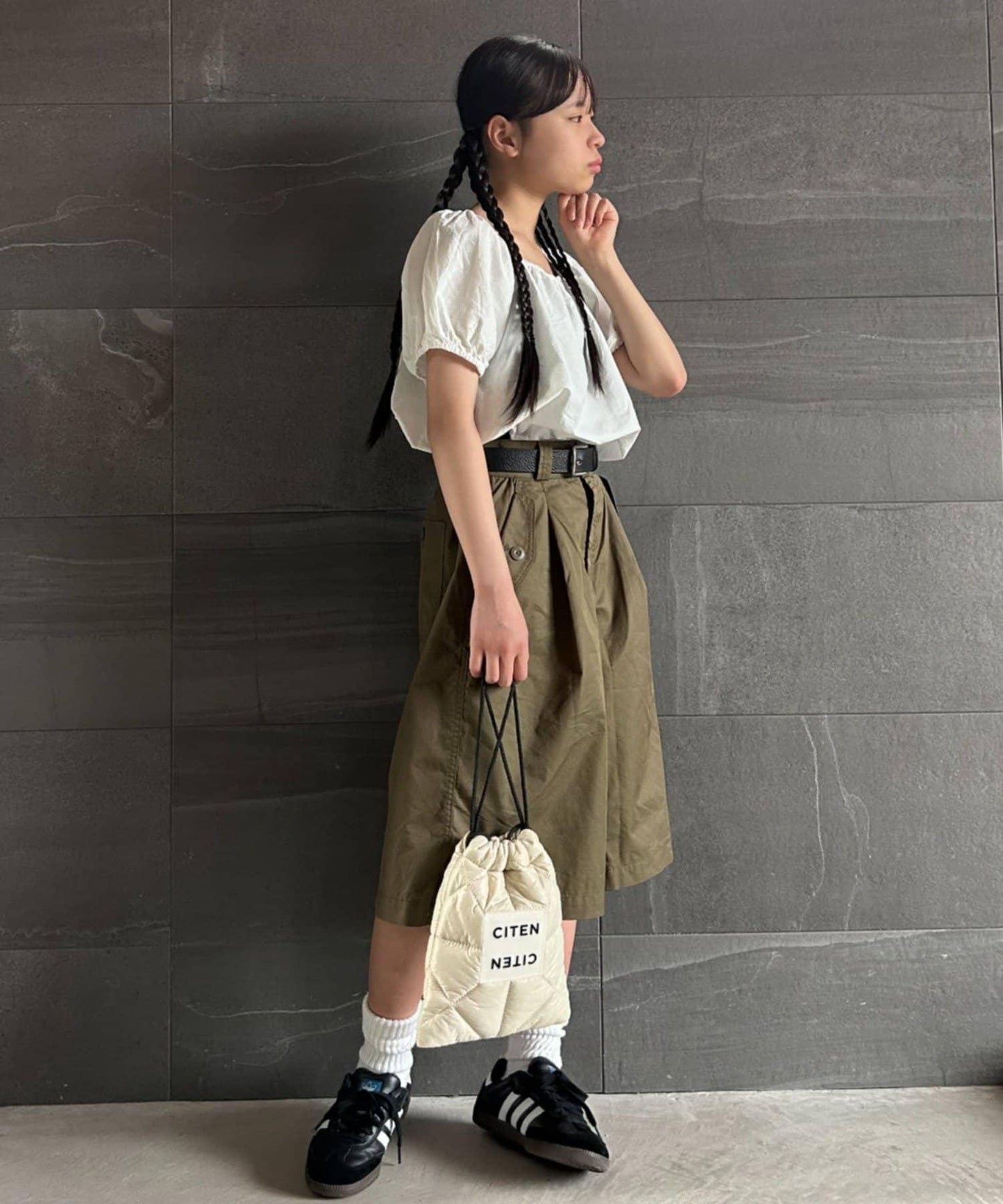 CIAOPANIC TYPY KIDS 泡泡袖短款襯衫