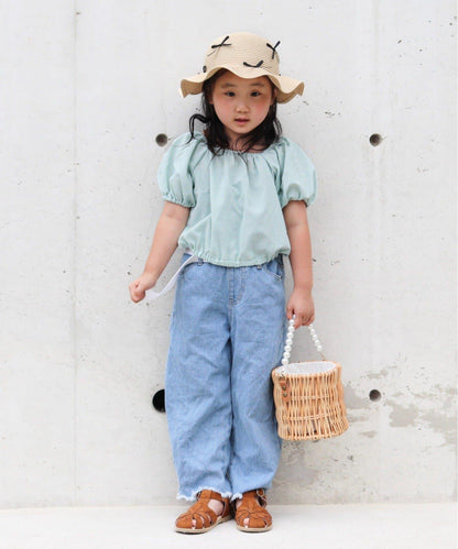 CIAOPANIC TYPY KIDS 泡泡袖短款襯衫