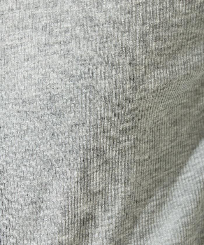 配色シアーリブボタンカーディガン【限定展開】