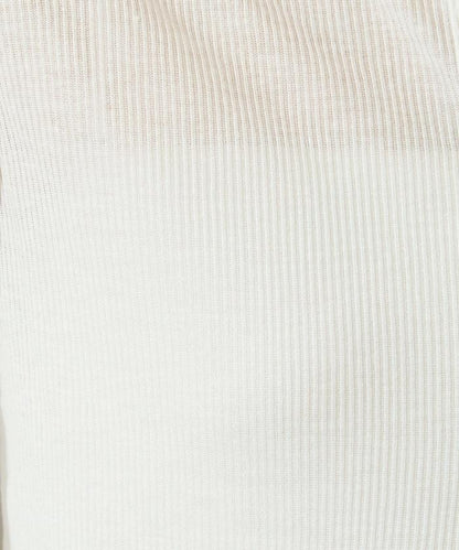 配色シアーリブボタンカーディガン【限定展開】