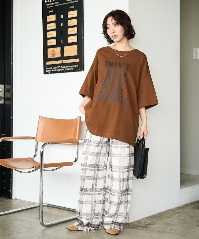 レースプリント柄イージーパンツ(セットアップ対応)【限定展開】