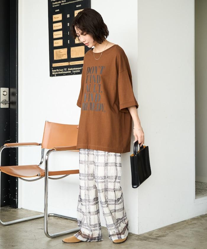 レースプリント柄イージーパンツ(セットアップ対応)【限定展開】