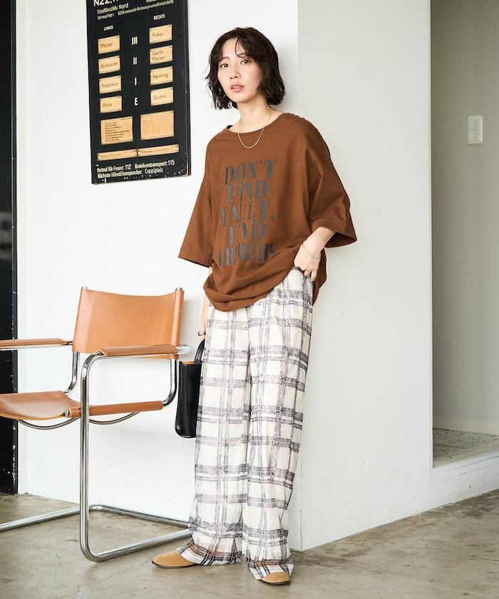 レースプリント柄イージーパンツ(セットアップ対応)【限定展開】