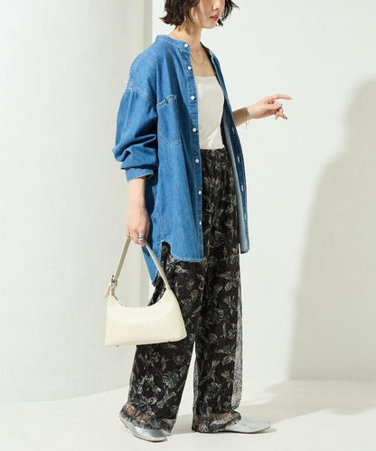 レースプリント柄イージーパンツ(セットアップ対応)【限定展開】