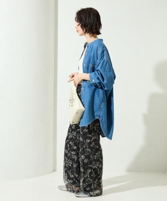 レースプリント柄イージーパンツ(セットアップ対応)【限定展開】