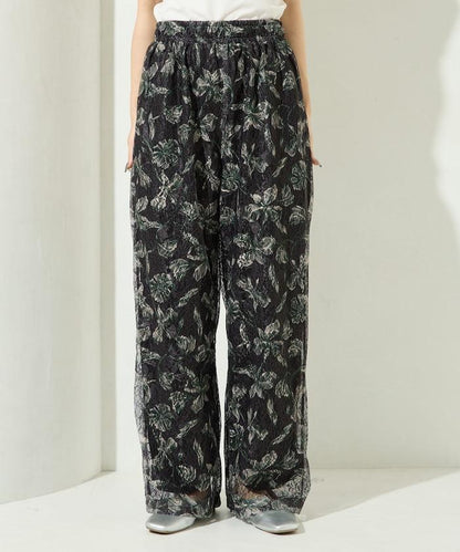 レースプリント柄イージーパンツ(セットアップ対応)【限定展開】