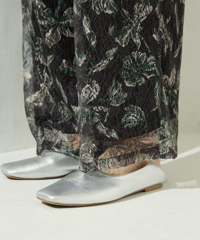 レースプリント柄イージーパンツ(セットアップ対応)【限定展開】