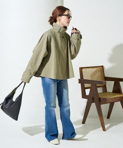 ショートフレアトレンチコート【限定展開】