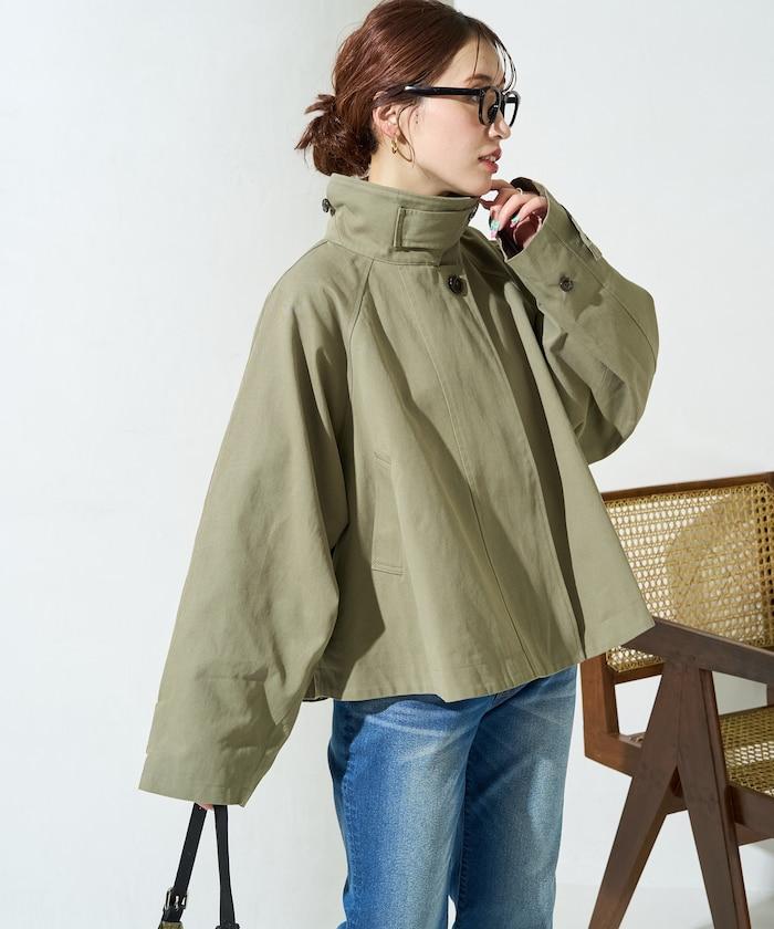 ショートフレアトレンチコート【限定展開】