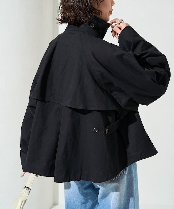 ショートフレアトレンチコート【限定展開】