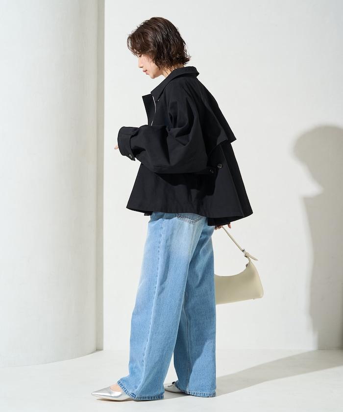 ショートフレアトレンチコート【限定展開】