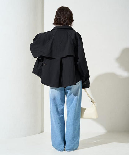 ショートフレアトレンチコート【限定展開】