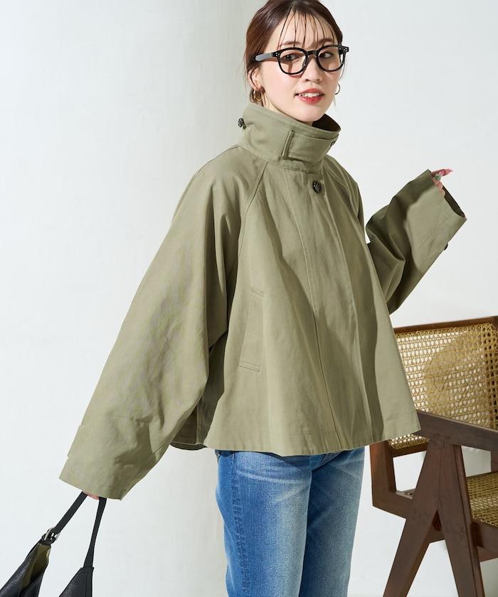 ショートフレアトレンチコート【限定展開】