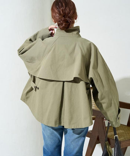 ショートフレアトレンチコート【限定展開】