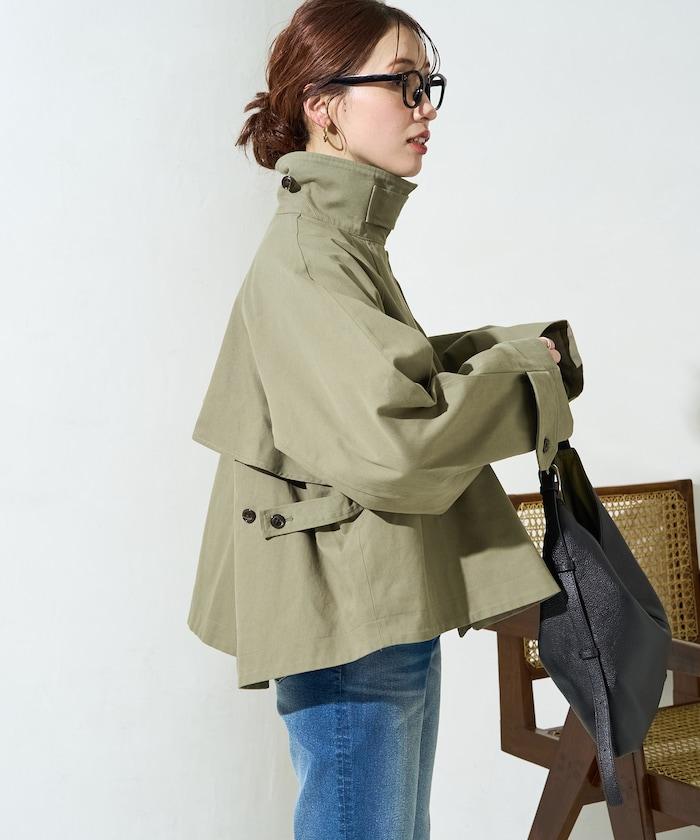 ショートフレアトレンチコート【限定展開】