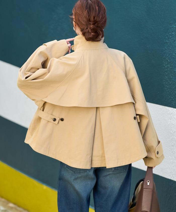 ショートフレアトレンチコート【限定展開】