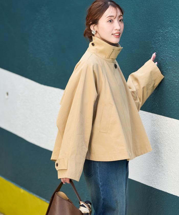 ショートフレアトレンチコート【限定展開】