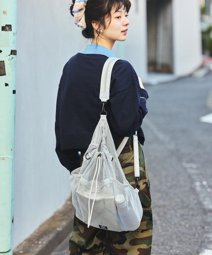 別注 マルチway ナイロンコード付き メッシュバッグ