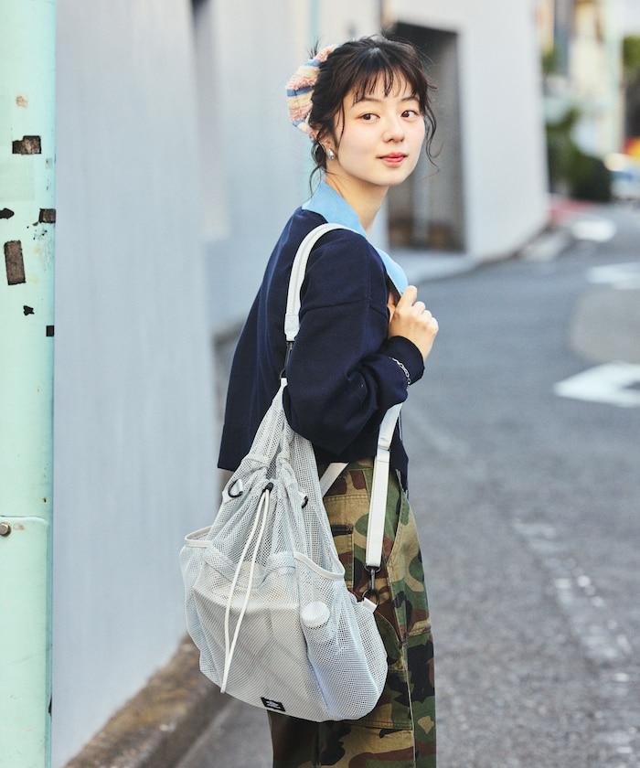 別注 マルチway ナイロンコード付き メッシュバッグ